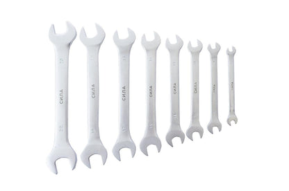 Набор рожковых ключей Сила - 8 шт. (6-22 мм)