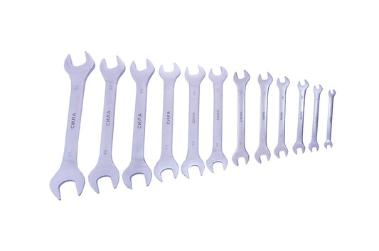 Набор рожковых ключей Сила - 12 шт. (6-32 мм)