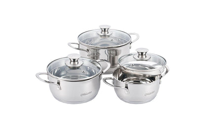 Набор посуды нержавеющий Maestro - 1,6 x 2 x 3 л (3 шт.)