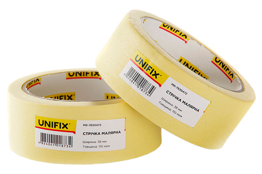 Лента малярная Unifix - 38 мм x 40 м желтая