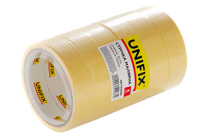 Лента малярная Unifix - 25 мм x 20 м желтая