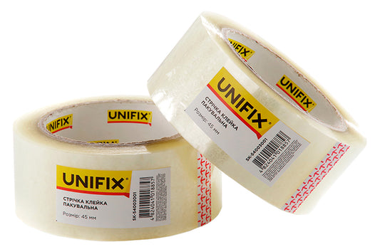 Скотч Unifix - 45 мм x 120 м x 40 мкм, прозрачный