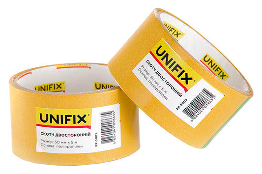 Скотч двухсторонний Unifix - 50 мм x 5 м полипропилен