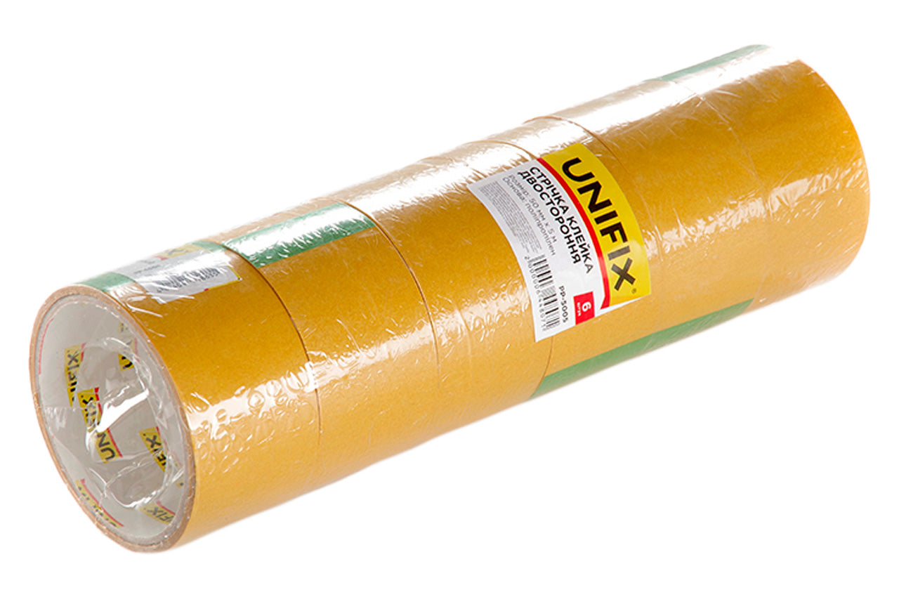 Скотч двухсторонний Unifix - 50 мм x 5 м полипропилен