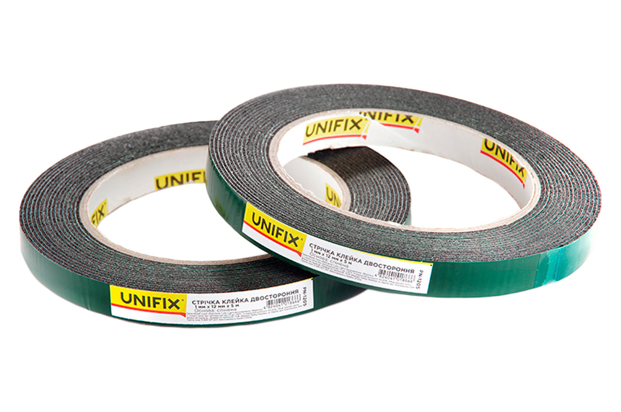Скотч двухсторонний Unifix - 12 мм x 5 м вспененный