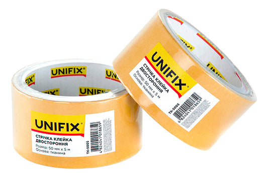 Скотч двухсторонний Unifix - 50 мм x 5 м ткань
