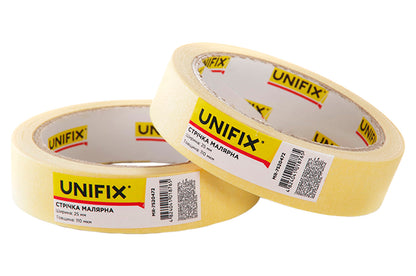 Лента малярная Unifix - 25 мм x 40 м желтая