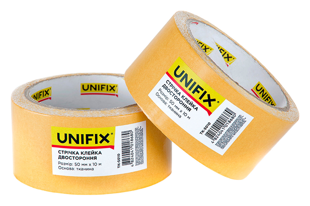 Скотч двухсторонний Unifix - 50 мм x 25 м ткань