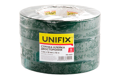 Скотч двухсторонний Unifix - 19 мм x 10 м вспененный