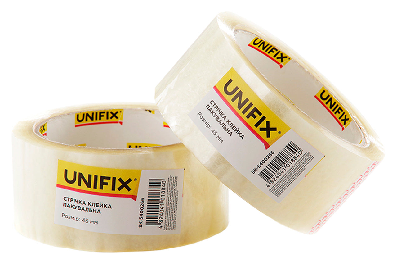 Скотч Unifix - 45 мм x 80 м x 40 мкм, прозрачный