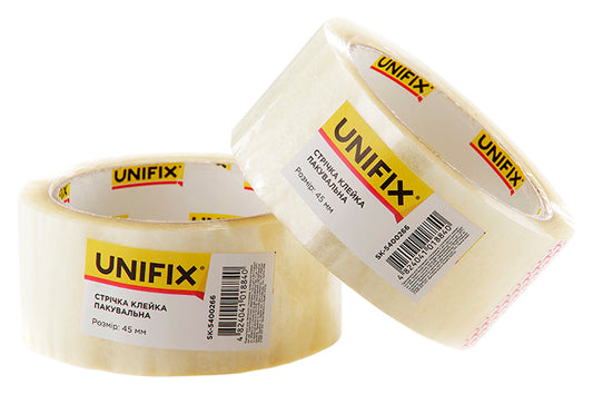 Скотч Unifix - 45 мм x 80 м x 40 мкм, прозрачный