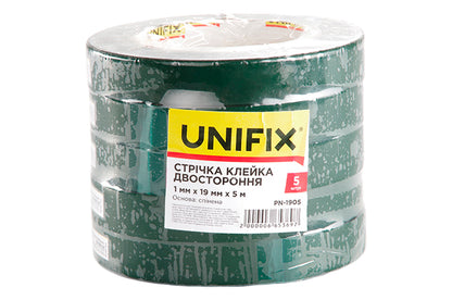 Скотч двухсторонний Unifix - 19 мм x 5 м вспененный