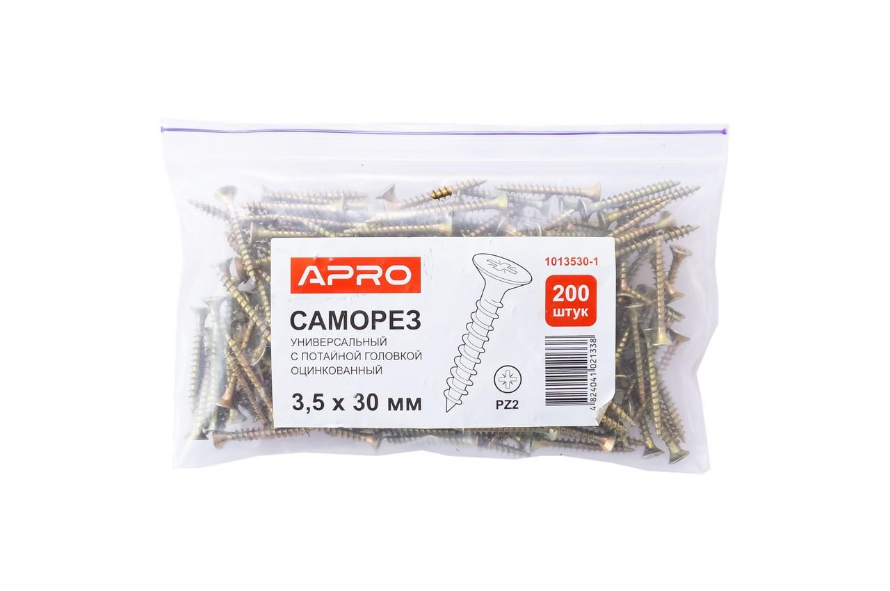 Саморез универсальный Apro - 3,5 x 30 мм (200 шт.)