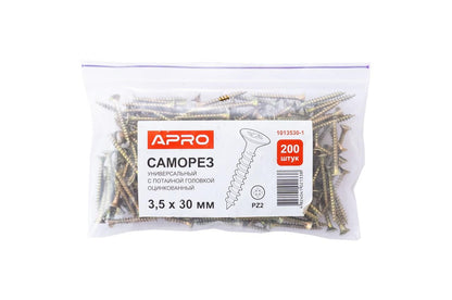 Саморез универсальный Apro - 3,5 x 30 мм (200 шт.)