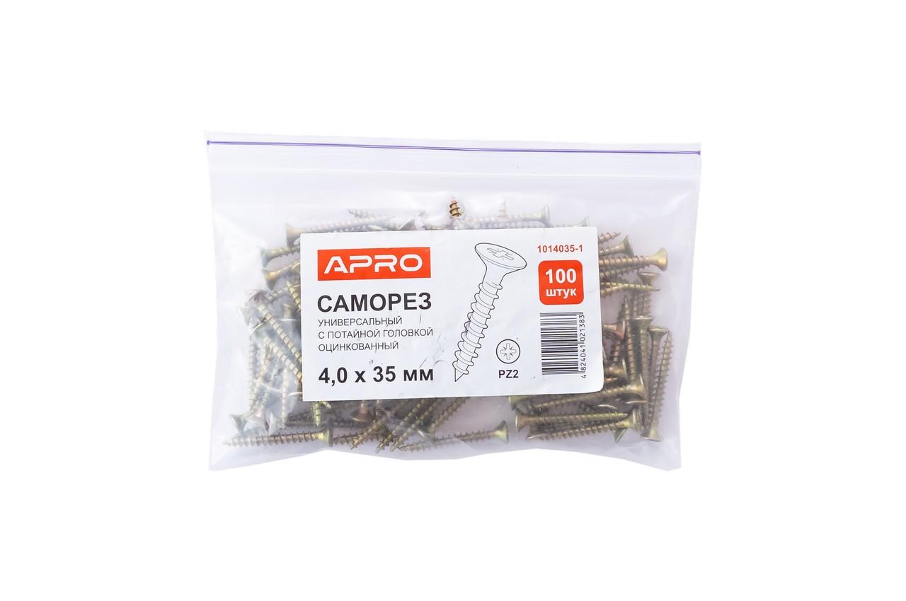 Саморез универсальный Apro - 4,0 x 35 мм (100 шт.)