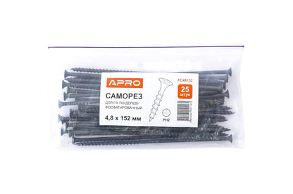 Саморез по дереву Apro - 4,8 x 152 мм (25 шт.)