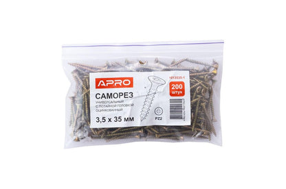 Саморез универсальный Apro - 3,5 x 35 мм (200 шт.)