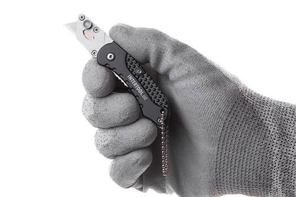 Нож Intertool - трапециевидный, алюминиевый мини 9 мм