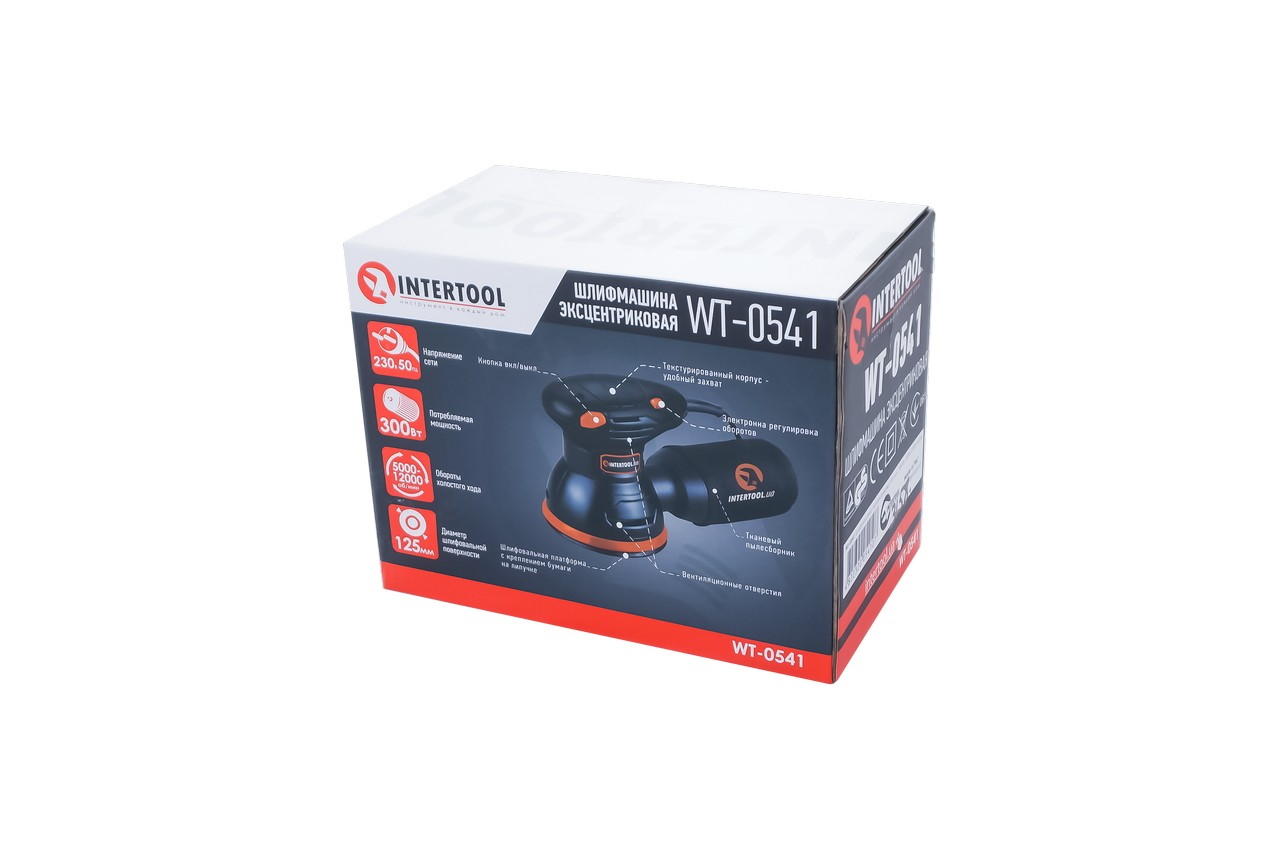 Эксцентриковая шлифмашина Intertool - 300 Вт Storm