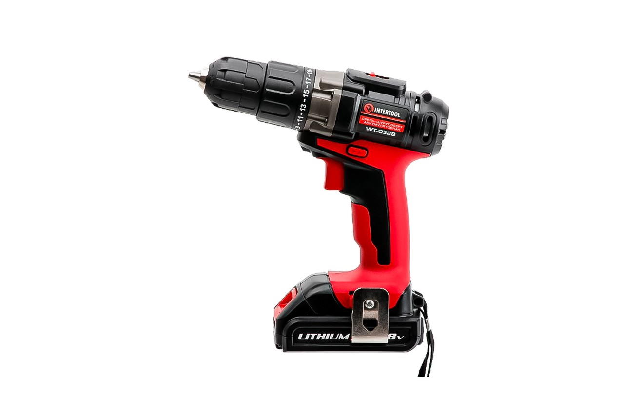 Шуруповерт аккумуляторный Intertool - 18 В SemiPro WT-0328