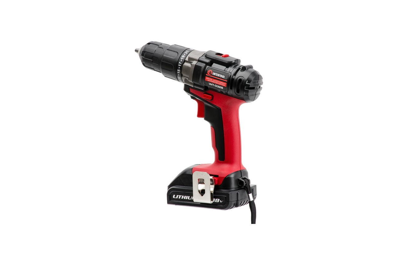 Шуруповерт аккумуляторный Intertool - 18 В SemiPro WT-0328