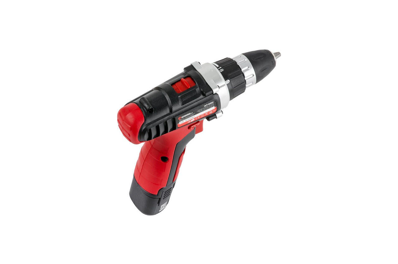 Шуруповерт аккумуляторный Intertool - 12 В SemiPro