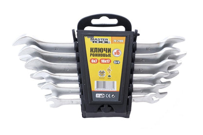 Набор рожковых ключей Mastertool - 6 шт. (6-17 мм)