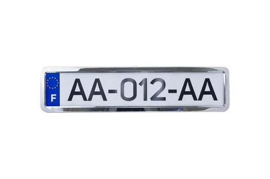 Рамка номерного знака 12Atelie - металлическая хром