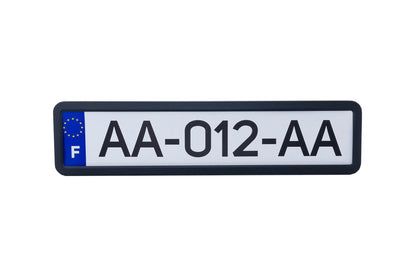 Рамка номерного знака 12Atelie - металлическая черная матовая