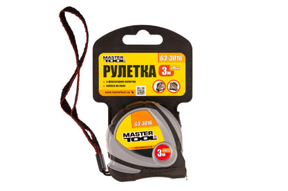 Рулетка Mastertool – 3 м x 16 мм