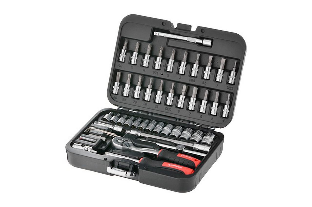 Набор инструмента Intertool - 1/4" 46 ед. Storm
