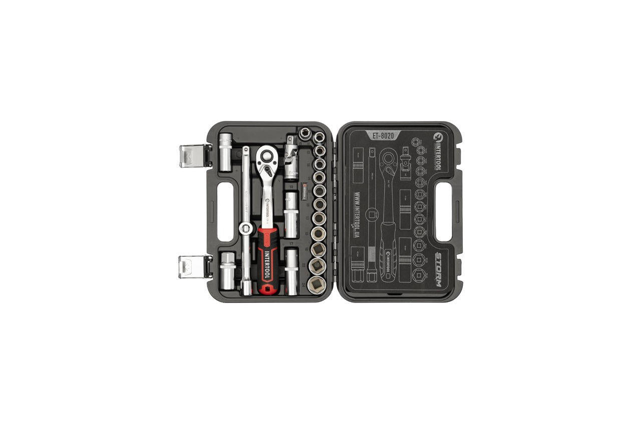 Набор инструмента Intertool - 1/2" 20 ед. Storm