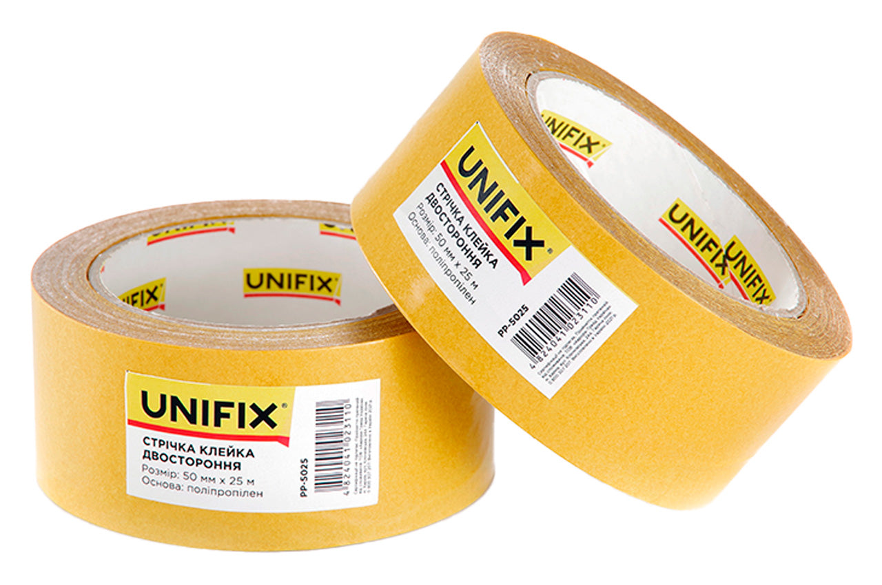 Скотч двухсторонний Unifix - 50 мм x 25 м полипропилен