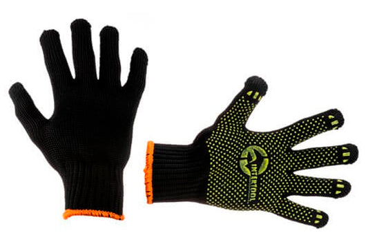 Перчатки Intertool - 60/40 с точкой 90г черные 10" SP-0125