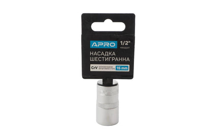 Головка шестигранная Apro - 15 мм x 1/2"
