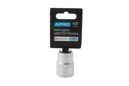 Головка шестигранная Apro - 20 мм x 1/2"