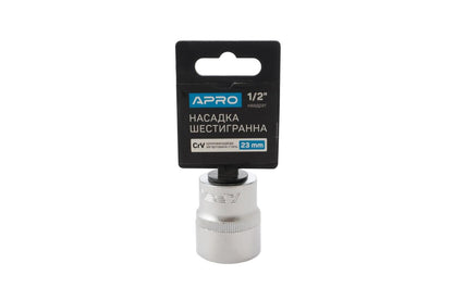 Головка шестигранная Apro - 23 мм x 1/2"