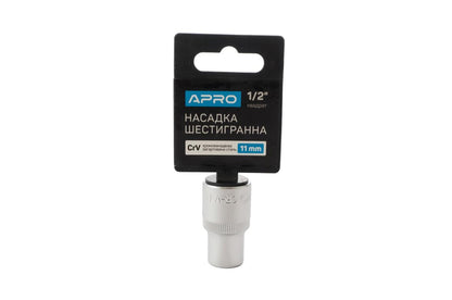 Головка шестигранная Apro - 11 мм x 1/2"
