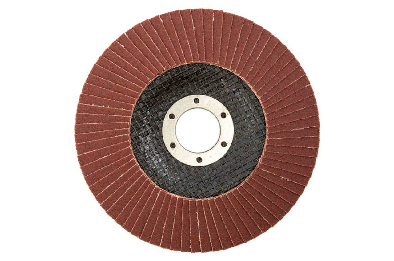 Круг лепестковый торцевой Mastertool - 125 мм x Р150 изогнутый