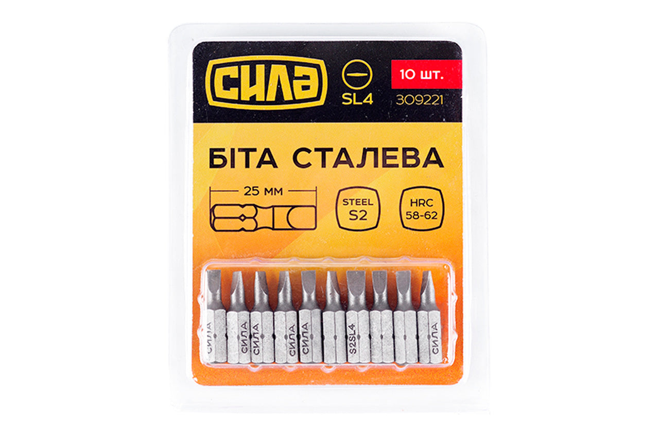 Біта Сила - SL4 x 25 мм (10 шт.)