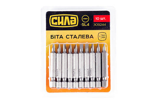 Бита Сила - SL4 x 50 мм (10 шт.)
