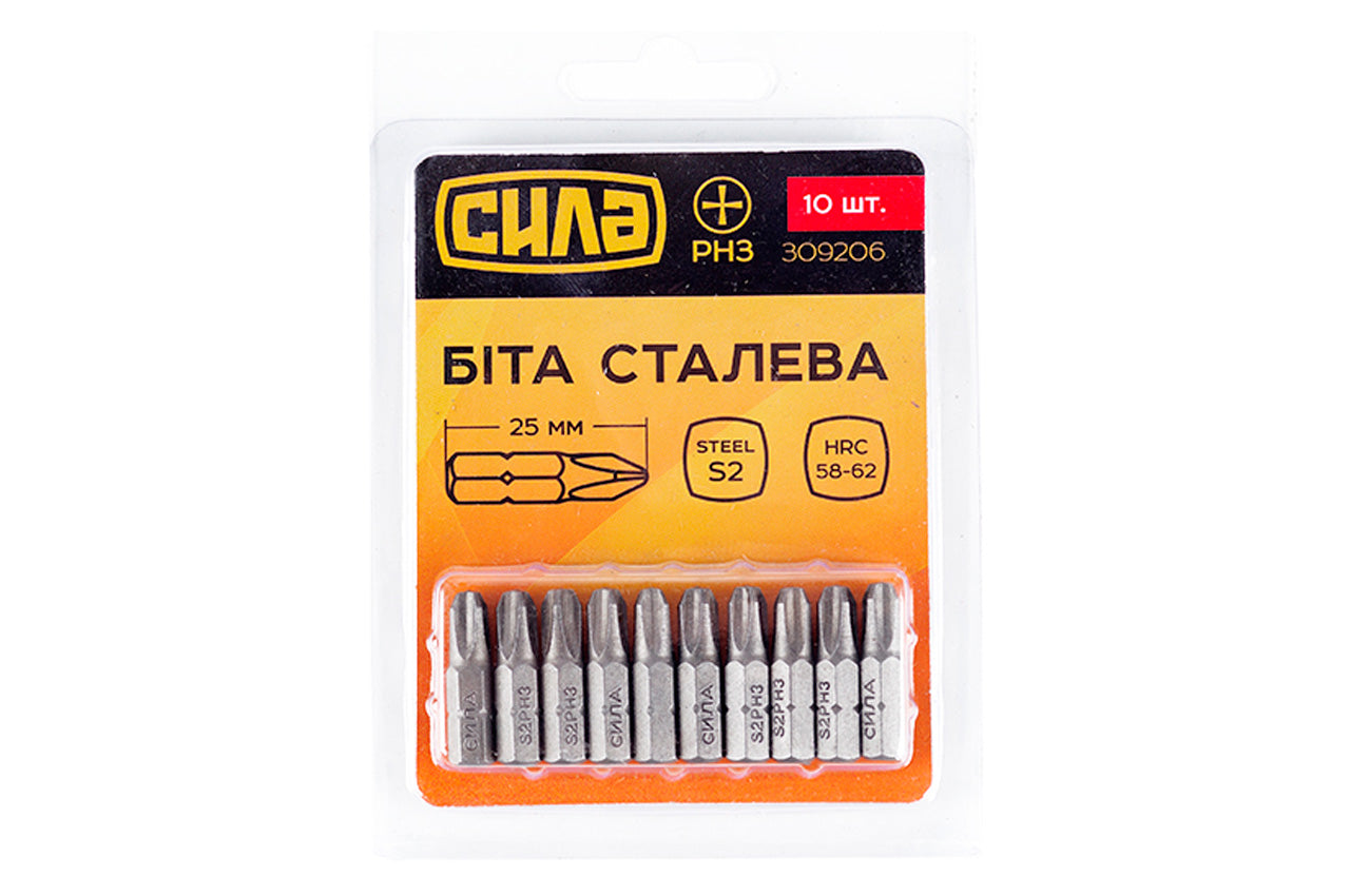 Біта Сила - PH3 x 25 мм (10 шт.)