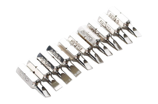 Бита Apro - SL4 x 25 мм хром (10 шт.)