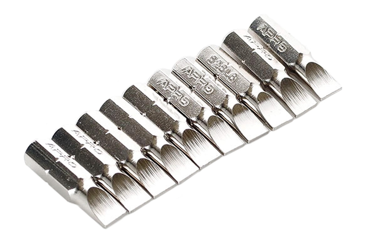 Бита Apro - SL6 x 25 мм хром (10 шт.)