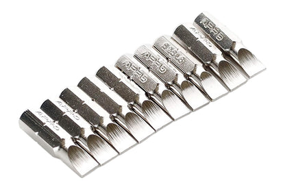 Бита Apro - SL6 x 25 мм хром (10 шт.)