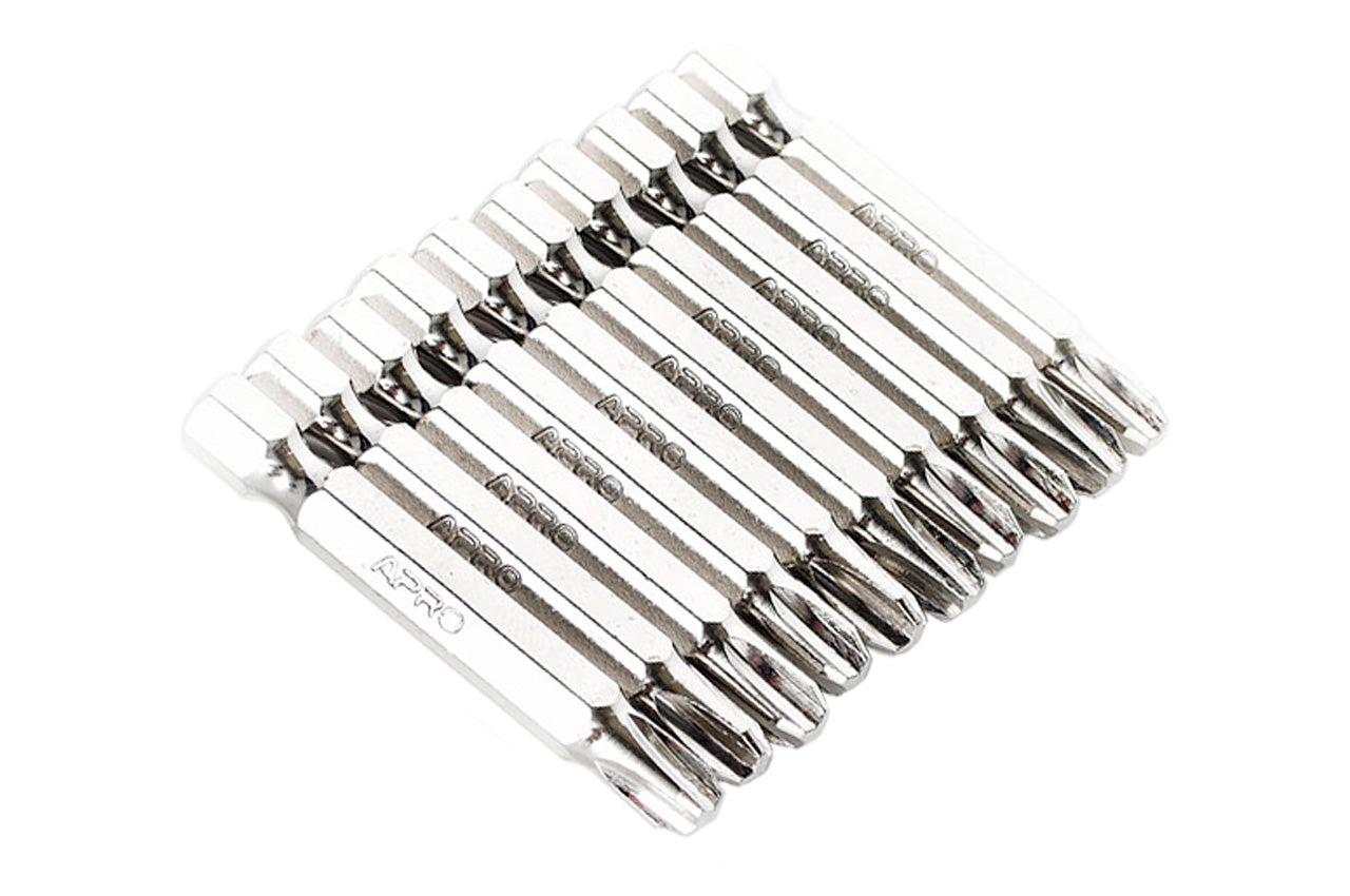 Бита Apro - PH3 x 50 мм хром (10 шт.)