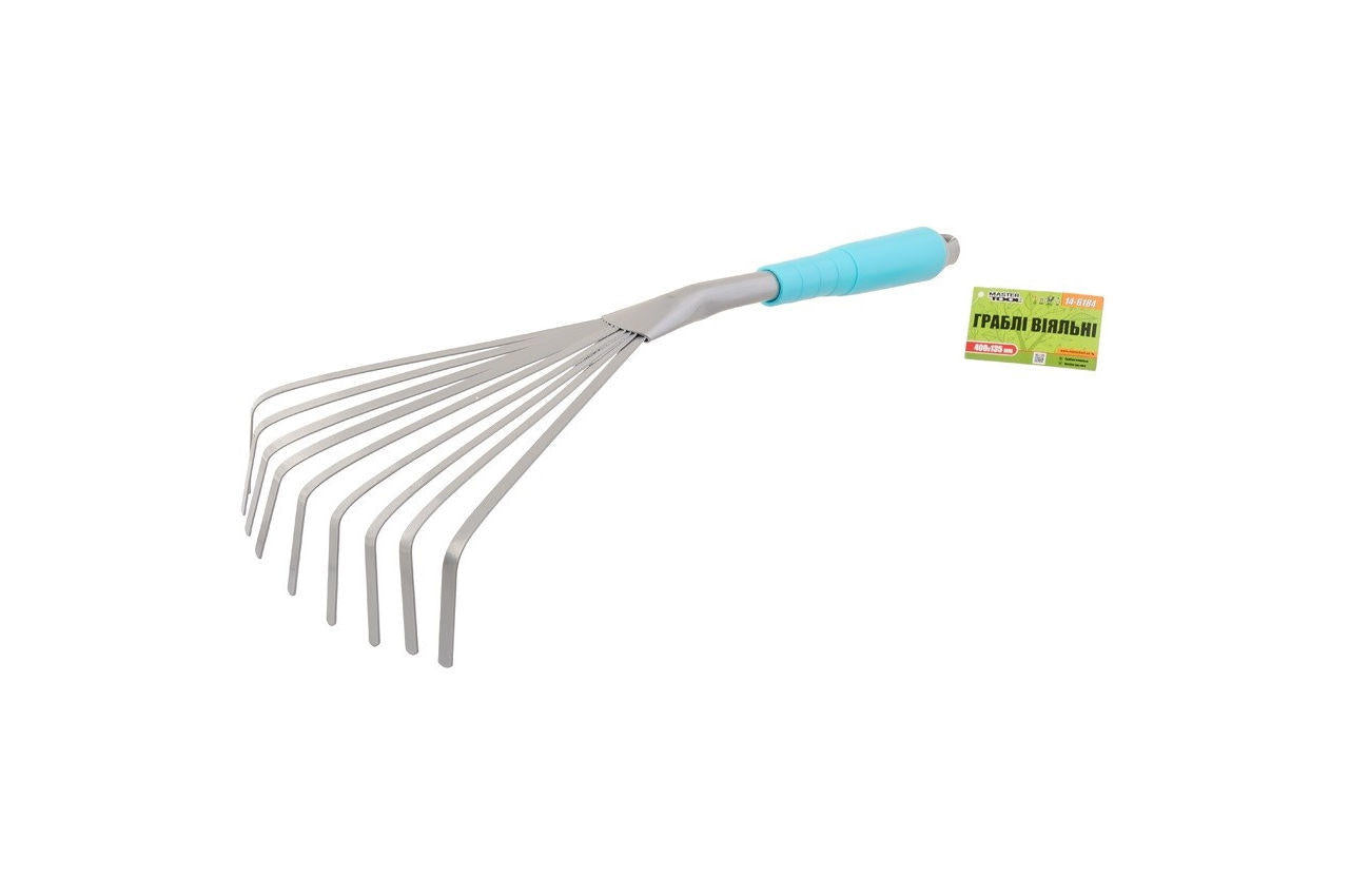 Грабли веерные Mastertool - 400 x 135 мм ручка пластик