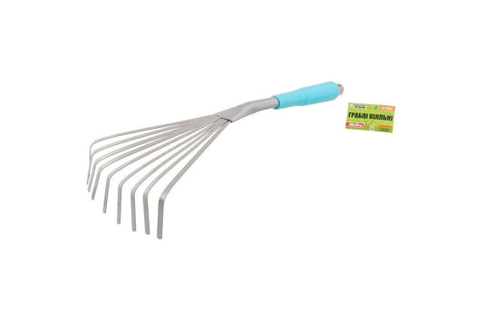 Грабли веерные Mastertool - 400 x 135 мм ручка пластик