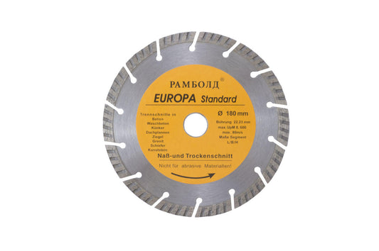 Диск алмазный Асеса - 180 x 22,2 мм турбо-сегмент