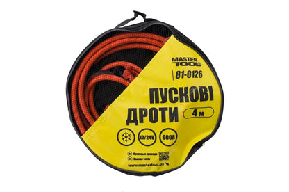 Провід пусковий Mastertool - 600 A x 4 м